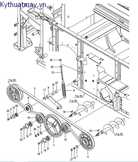 Dây đai khoan lúa số 1 và số 2